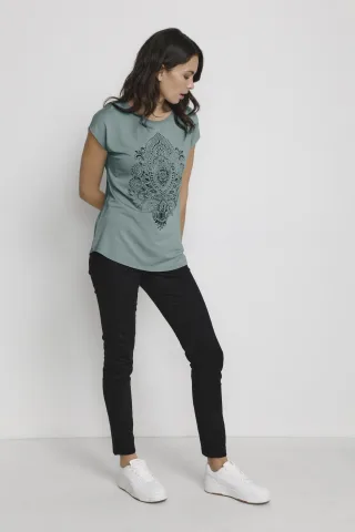 T-shirt Loose fit green