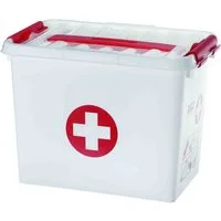 Sunware Aufbewahrungsbox Q-line First Aid Box mit Einsatz, mit Griff