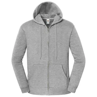 Fruit of the Loom - "Iconic Premium" Hoodie mit durchgehendem Reißverschluss für Herren/Damen Unisex (Sportliches Heather)