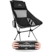 normani Campingstuhl Ultraleichter Campingstuhl Peawanuck, Outdoorstuhl Hochlehner Faltstuhl Strandstuhl Anglerstuhl