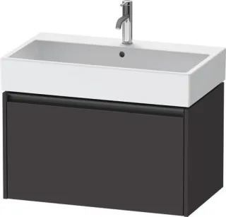 Duravit Ketho.2 Waschtischunterbau wandhängend Graphit Supermatt 784x460x440 mm - K25077080800000 K25077080800000