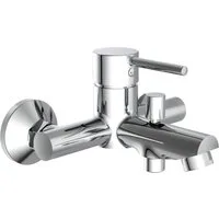 Schütte Wannenarmatur Laurana Mischbatterie Badewanne, Wasserhahn Bad, Wannenarmatur in Chrom