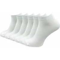 GAWILO Sneakersocken aus 100% Baumwolle für Herren (6-Paar) ohne drückende Naht über den Zehen - atmungsaktiv - absolut blickdicht