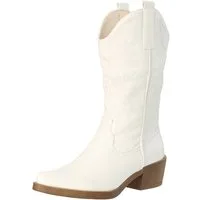 Salinyang – Damen Westernstiefel mit Stickerei und Reißverschluss Blockabsatz Stiefel