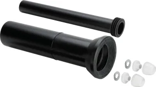 Viega WC-Anschlussgarnitur 3817.819 in DN90 x 400mm Kunststoff schwarz 654474