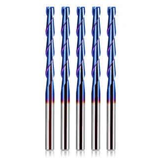 1/5pcs Up Cut Woodworking Router Bit 1/8 Inch Shank 1/8 Inch Cutting Diameter 1 Inch Cutting Length 2 Inch Overall Lengt