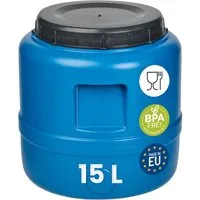 Garronda Regentonne 15 L Weithalsfass aus HDPE Kunststofffass und Wasserbehälter GD-0186, 15 l, (1-tlg., ohne Hahn)