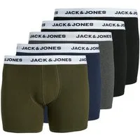 Jack & Jones PlusSize Boxershorts JACBASIC WHITE WB TRUNKS 5 PACK NOOS PLS (Packung, 5-St) mit Logo Schriftzug