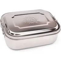 bodhi Lunchbox Lunchbox klein, 2 Fächer, Namaste Gravur, ca. 17x13,2x6,5cm, Edelstahl