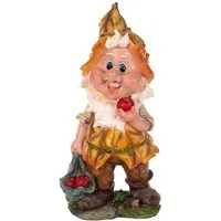 BIRENDY Dekofigur Zwerg Gartenzwerg XXL Gartenwichtel NF14198-2 Groß 55cm Gartenfigur