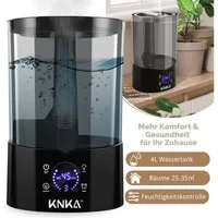 KNKA PRO Luftbefeuchter Top Fill Luftbefeuchter, Aroma Diffuser Raumbefeuchter, 4,00 l Wassertank, Ultraschall Aromatherapie Diffusor für Büro,Yoga,Spa,Schlafzimmer