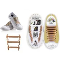 SCHNÜRRLIE Schnürsenkel Silikon Schnürbänder - elastische flache Laces, für Sneaker, Turnschuhe, Sportschuhe uvm