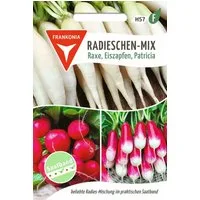 FRANKONIA Gemüsesamen Radies-Mix, Saatband - Radieschen-Samen Saatgut Samen, Raphanus sativus