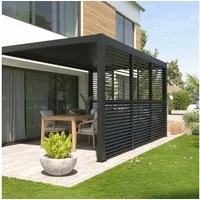 empasa Pergola "ZEUS" Lamellenseitenwand, BxTxH: 123x0x218 cm, Lammellenseitenwände beweglich, Zubehörartikel Pergola "ZEUS" 4m
