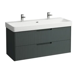 LAUFEN Waschtischunterschrank JUNA 446x1168x515 2 Schubl m. Griffmulde f.WT H814965 verkehrsgrau, H4 H4115421092661