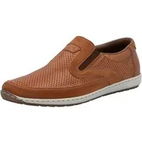 Rieker Slipper, Loafer, Schlupfschuh, seitliche Stretcheinsätze und Perforation