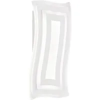 FISCHER & HONSEL Wandleuchte FISCHER & HONSEL Wandleuchte GORDEN LB 43x22 cm weiß Wandlampe, Warmweiß