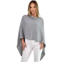 Mississhop Strickponcho Damen Poncho Cape Überwurf Strickponcho feiner Strick 221