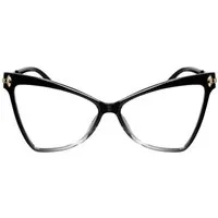 LUXXADA Sonnenbrille (Damen Brille Computerbrille Große Katzenaugen Gläser Blau Licht Filter) Gläser Anti Blue Light PC Brille Gamingbrille