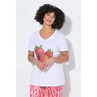 Angel of Style T-Shirt T-Shirt bequeme Passform Erdbeer-Motiv