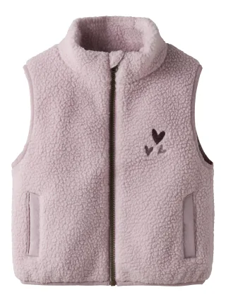 NAME IT - NMFMALL SHERPA VEST keepsake lilac - Gr. - 116