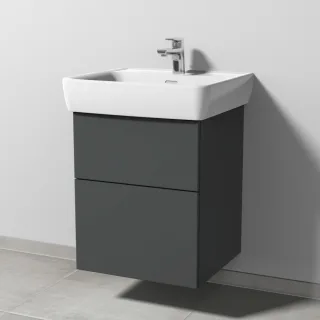 Sanipa 3way Waschtischunterbau zu Laufen Pro A Waschtisch mit 2 Auszügen, Anthrazit-Matt SM75522