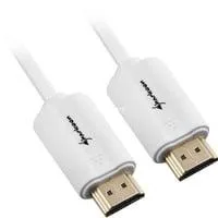 Kabel HDMI Stecker > HDMI Stecker weiß, 2 Meter, HDMI 4K