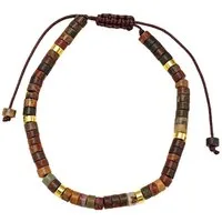 Firetti Armband Schmuck Geschenk Edelstahl Armschmuck Armkette Edelstein, Made in Germany - mit Jaspis