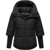 Navahoo Steppjacke Lotusherz XIV Warme gesteppte Winterjacke mit Rippstrickärmeln