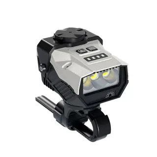 BIKIGHT Overhang Bike Headlight with Remote Control, 1300 Lumens, Dual Distance Beam, USB-C Rechargeable & IPX6 Waterpro