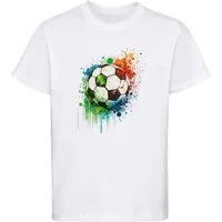 MyDesign24 T-Shirt Kinder Fussball Print Shirt Bedrucktes Fussball T-Shirt i475
