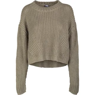Urban Classics - Sweatshirt für Damen weite Ärmeln (Oliv)