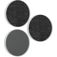 platino24 Wandpaneel 3 Akustik Schallabsorber aus Basotect ® G+ / Kreis Ø 55 cm Multicolore