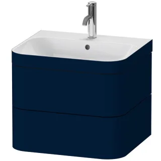 Duravit Happy D.2 Plus c-bonded Set wandhängend Nachtblau Seidenmatt 575x490x480 mm - HP4635O9898 HP4635O9898