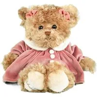 Bukowski Kuscheltier Teddybär Geraldine 25 cm rosa Kleid