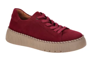 Gabor 73.240.15 Damen Halbschuhe Sneaker bordeaux rot Velour Leder Comfort-Fu...