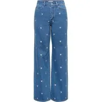 ONLY Stretch-Jeans ONLVEGA HW EMB WIDE DNM PIM