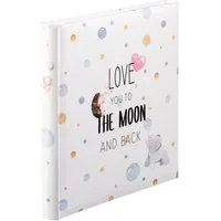 Hama Fotoalbum Buch Album "To The Moon", 29x32 cm, 60 weiße Seiten, Liebe, 240 Fotos