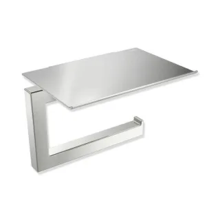 Hewi System 900 Q WC-Papierhalter 900Q21.002XA geschliffen, aus Edelstahl, mit Deckel 140x106x100mm