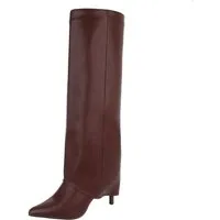 Ital-Design Damen Party & Clubwear High-Heel-Stiefel (90829551) Pfennig-/Stilettoabsatz Stiefel in Weinrot