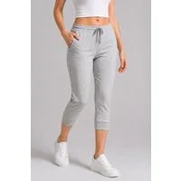 ROSS CAMP 3/4-Hose Damen - Jogginghose mit Kordelzug, Sporthose, Caprihose mit Elastikbund, bequem, Baumwollmix, atmungsaktiv