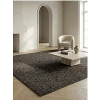 KADIMA DESIGN Teppich AMMER Wohnzimmer Schlafzimmer Waschbar Wohnzimmerteppich Esszimmer, Läufer, Höhe: 7 mm, Braun, 60x100 cm, Strapazierfähig Uni Waschbar