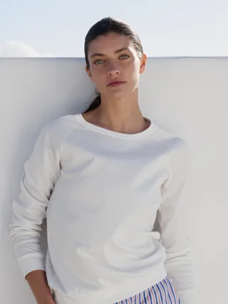 CALIDA - DAMEN Shirt langarm star white - Gr. - L