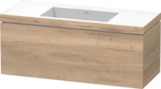 Duravit L-Cube Waschtisch-Set cbonded wandhängend 1200x480x500 Ei Marmoriert LC6919N5555