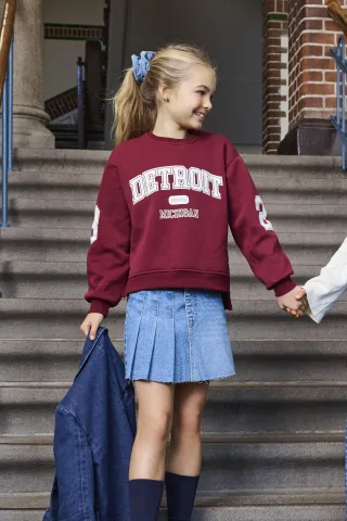 KIDS ONLY - KOGVICTORY LIFE L/S O-NECK SWT Cabernet - Gr. - 128