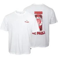 FC St. Pauli T-Shirt FC St. Pauli - PUMA T-Shirt "Graphic" mit Rückenprint - weiß
