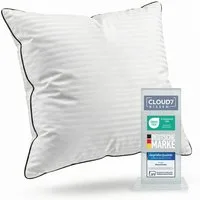 Blumtal Kopfkissen Premium Kopfkissen mit Ultra anpassbarer Nanofaser-Füllung, Seitenschläfer, Rückenschläfer, 1 oder 2-tlg., Paspel & Reißverschluss, ideal für Seiten-/Rückenschläfer, 95°C