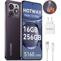 HOTWAV Note 13 Max Handy, 16+256 GB/1 TB Smartphone, Android handy, Smartphone (16,7 cm/6.8 Zoll, 256 GB Speicherplatz, 48 MP Kamera, Smartphone ohne Vertrag, Günstige Smartphone, 5160 mAh)