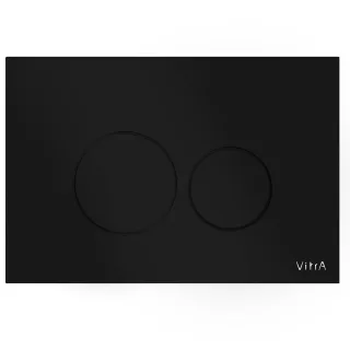 VitrA Origin WC-Betätigungsplatte für 2?Mengen?Spülung Glas Schwarz,740-1601 740-1601