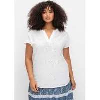Sieh an! Klassische Bluse Kurzarm-Bluse Kurzarm